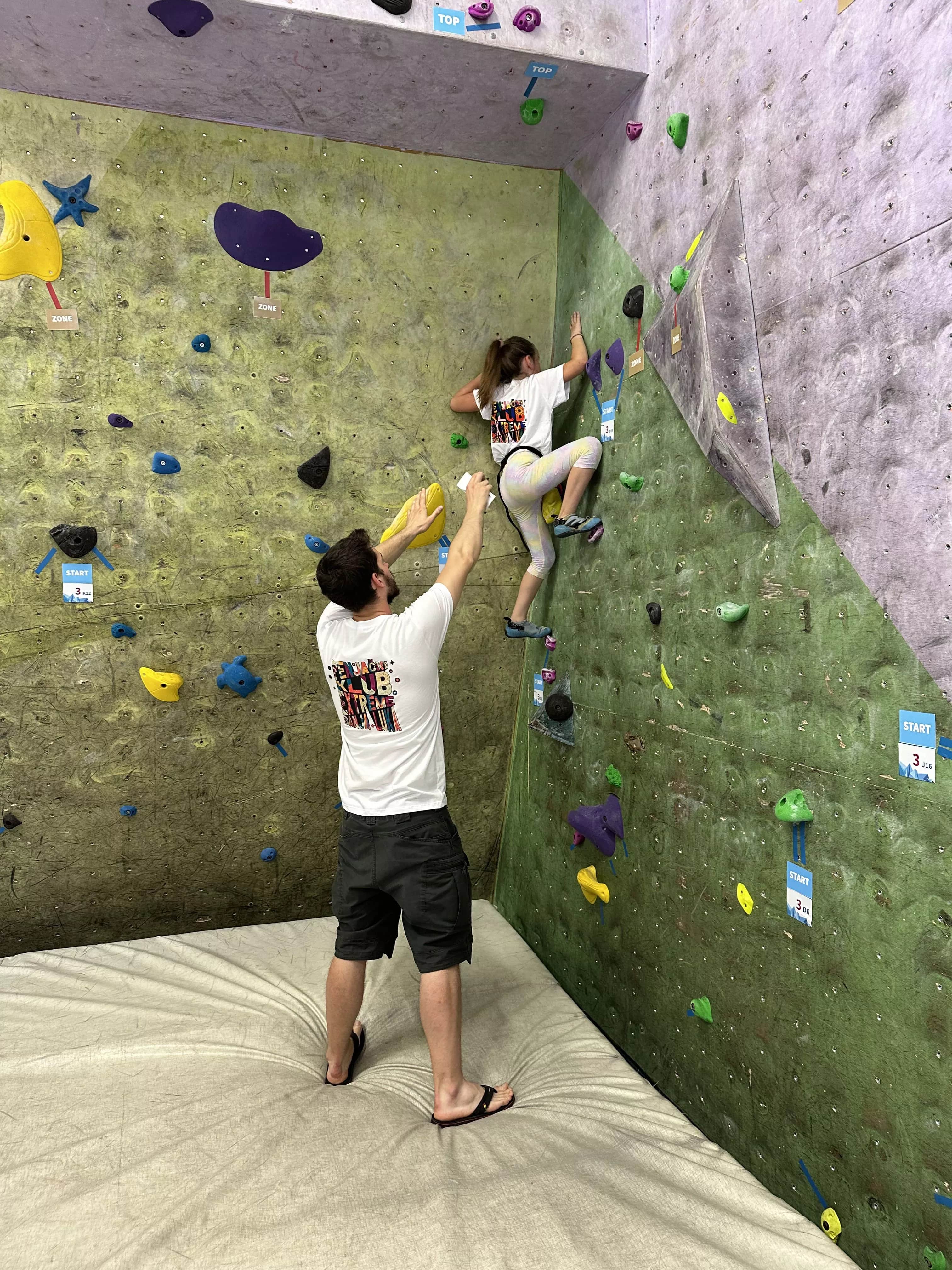Climber on the wall