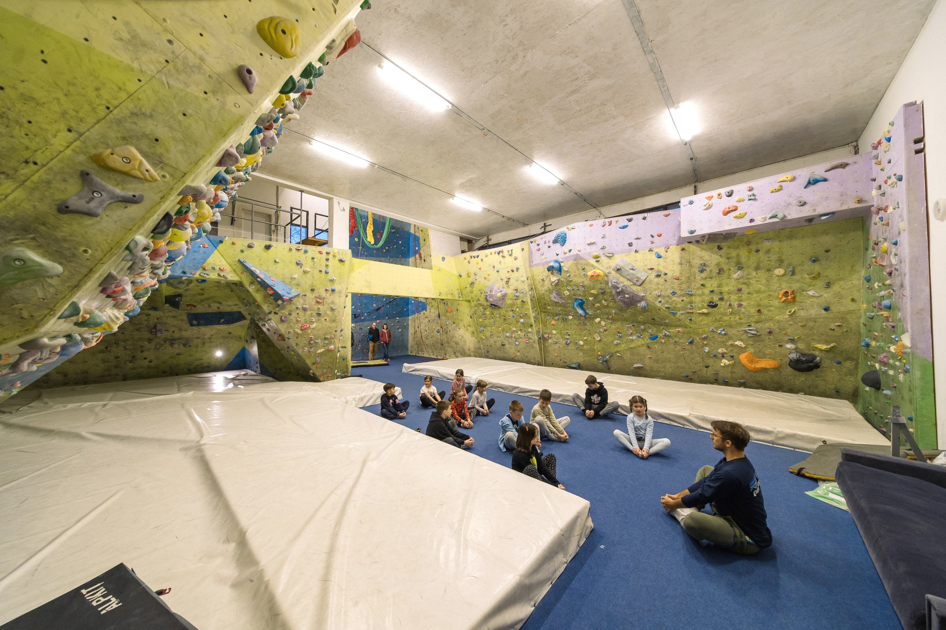 Children stretching at the gym