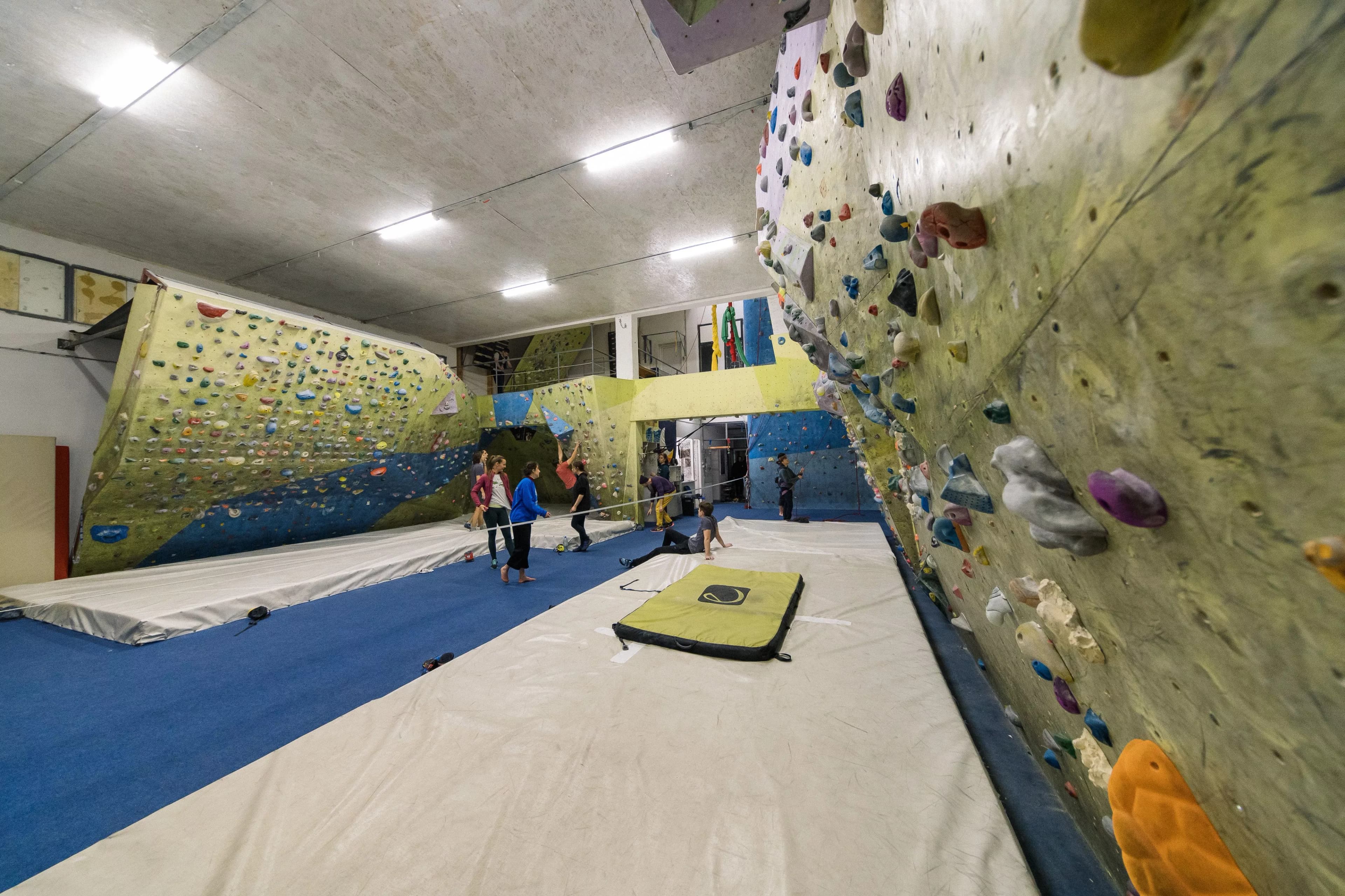 Group gathering at climbing event